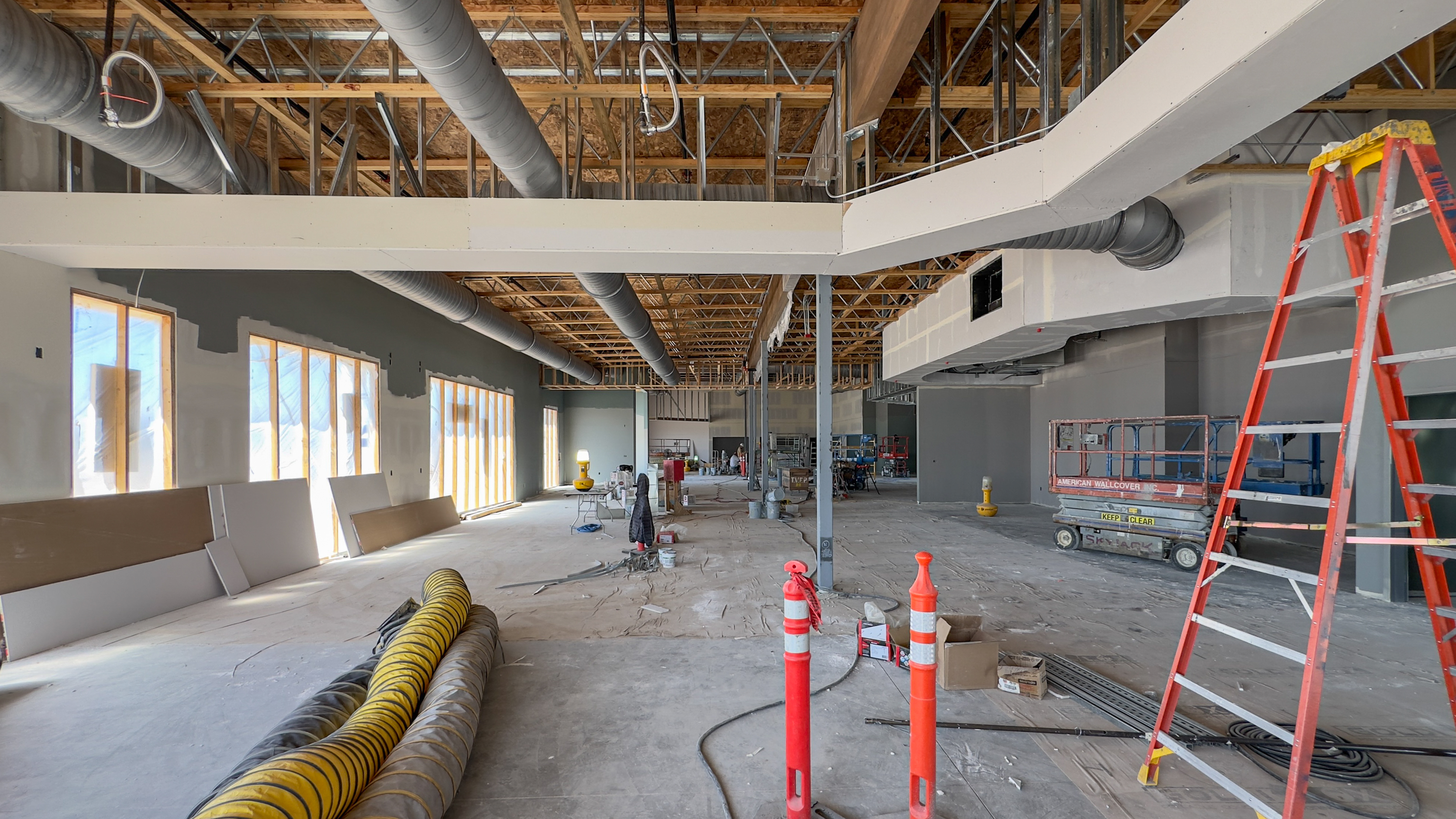 Interior view of Pinnacle building construction