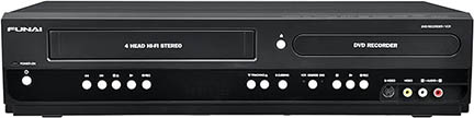 Image of combination DVD/VHS recorder