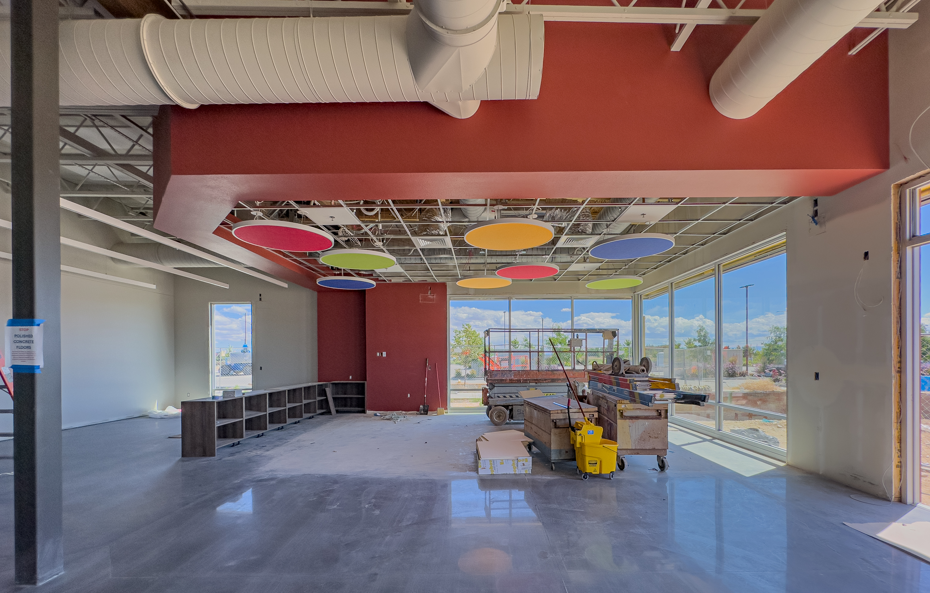 Interior of Pinnacle building construction