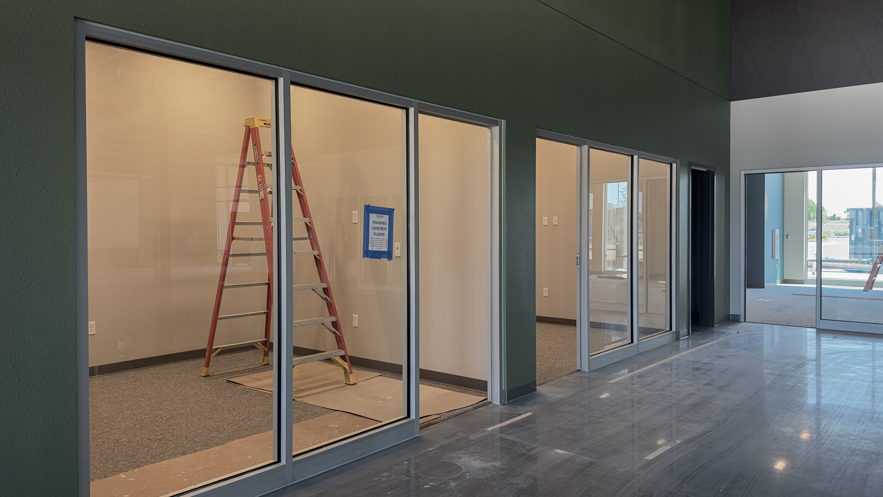 Interior view of Pinnacle building under construction