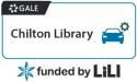 Database logo for EBSCOhost's Chilton Library with the text Funded by LiLI